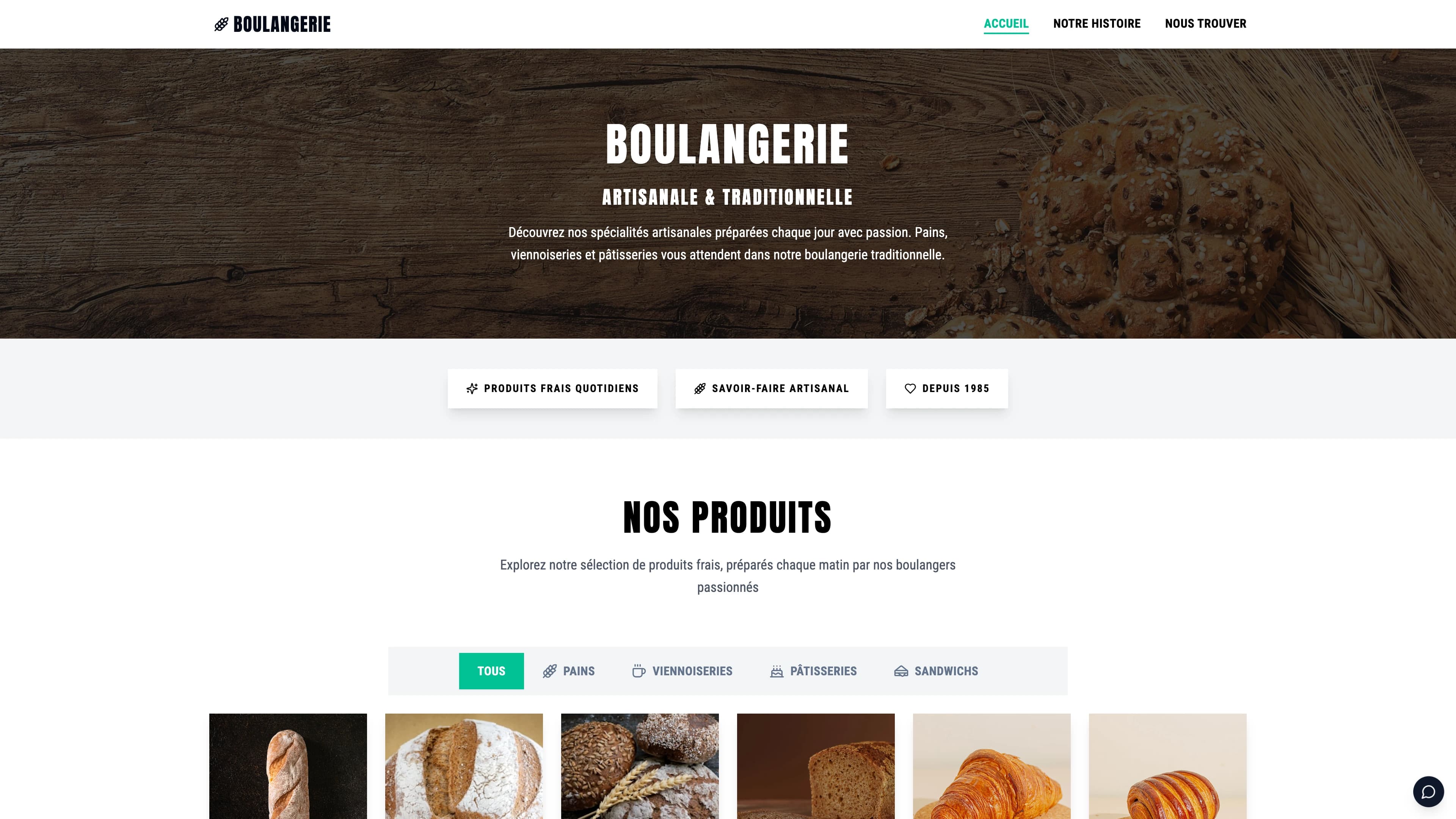 Template Boulangerie - Image 1 sur 5